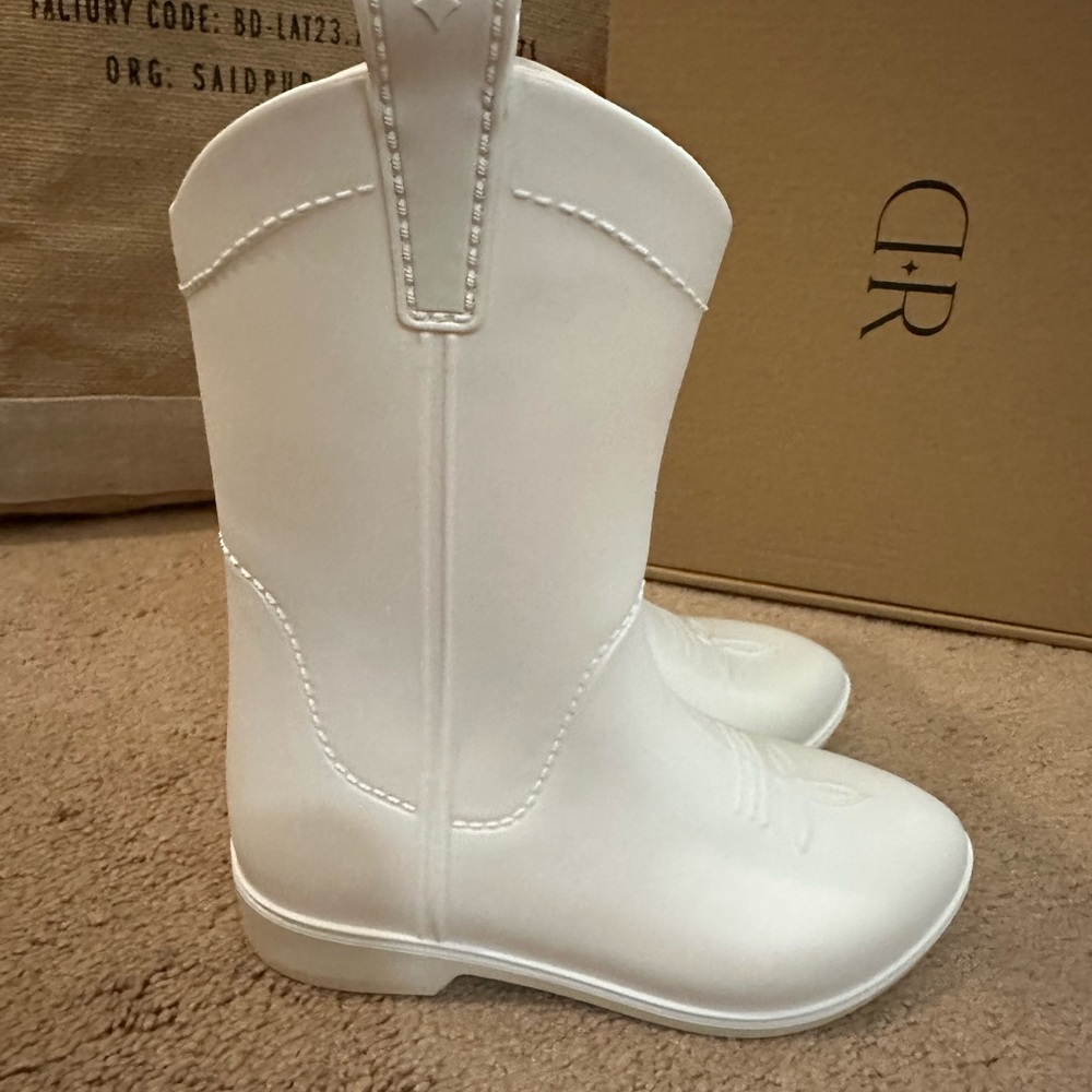 Dakota Ridge White Toddler Cowboy Boots